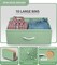 Sorbus Dresser with 10 Drawers - Storage Unit Organizer Chest for Clothes - Bedroom, Room, Nursery, & Closet - Steel Frame, Wood Top & Handles, and Easy Pull Fabric Bins